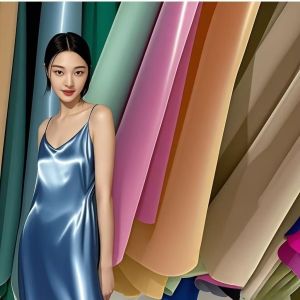 Buy cheap Noble Satin Shiny Polyester Fabric Dress Pans Imitation Silk from wholesalers