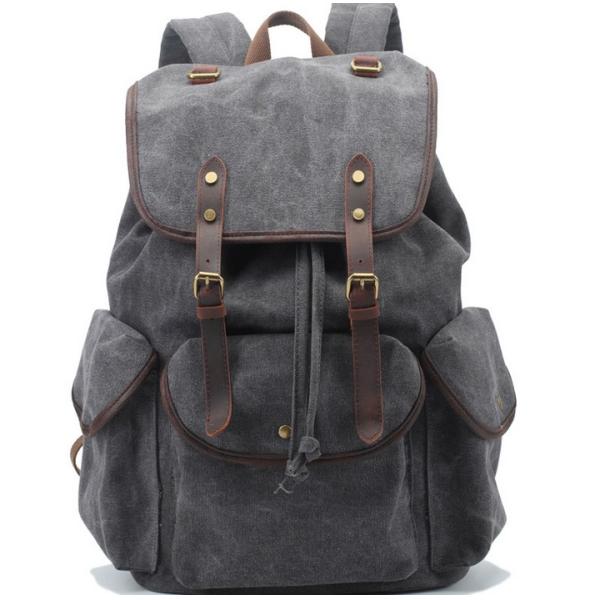 2016 new canvas shoulder bag Europe retro bag leisure backpack schoolbag