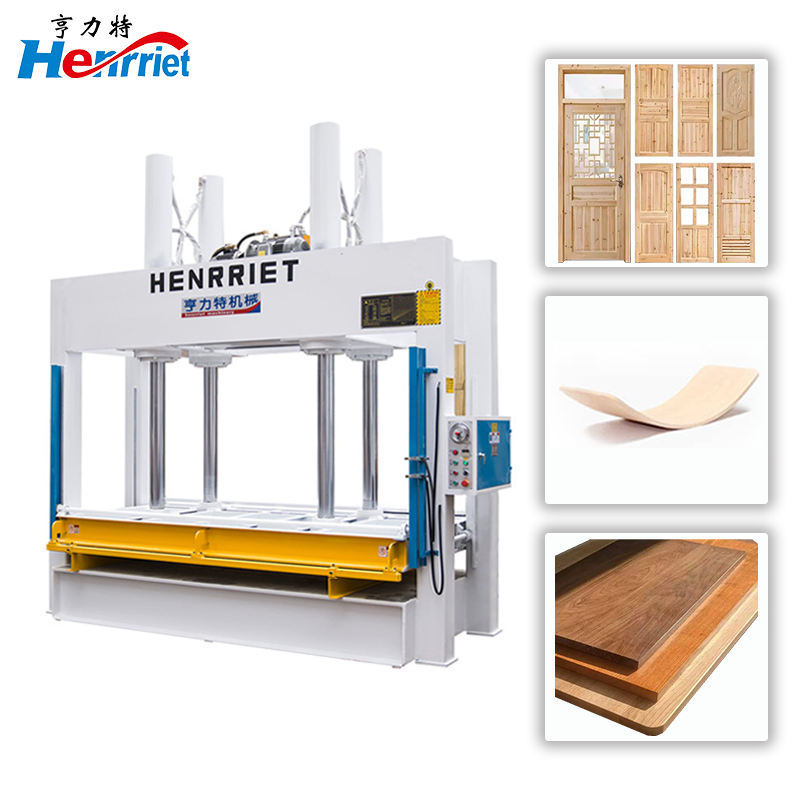 300T Wood Veneer Press Machine 4 Oil Cylinders Board Pressing Machine 7.5kw