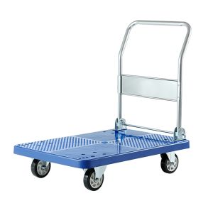 Cheap Silent Durable Plastic Platform Trucks , Hand Truck Trolley 150kg wholesale