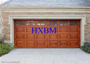 Cheap Motor Driving Safety Insulated aluminum Roller Garage Doors With Wooden Finish wholesale