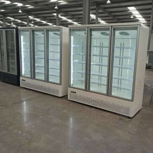 Commercial Upright Glass Door Display Freezer 3 Door