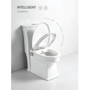 Cheap White Bathroom Sanitary Ware One Piece Ceramic Water Closet Flush Closestool Toilet S Trap wholesale