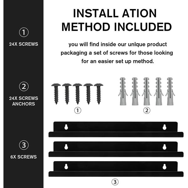 Records Decor Floating Shelves Vinyl record wall display Record Shelf Album Frames