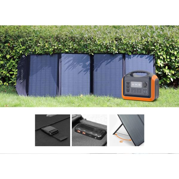 24V 4A Car Charging Portable Solar Power Bank Outdoor Camping Generator 600W