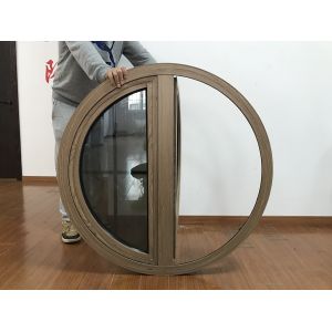 Powder Coating Aluminium Casement Windows Laminated EPDM Aluminium Flush Windows