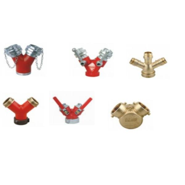2.5 Inch 2 Way Fire Fighting Water Divider Brass Fire Hydrant Accessories