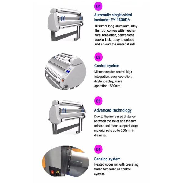 holographic film Hot Cold Laminating Machine , 63" Hot And Cold Laminator