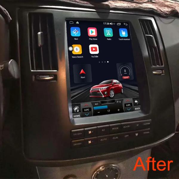 Dashboard Mount Android Car Stereo GPS Navigation DVD Player 10.4in For Infiniti FX35 2008-2011