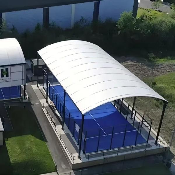Professional Roofed Padel Court overview