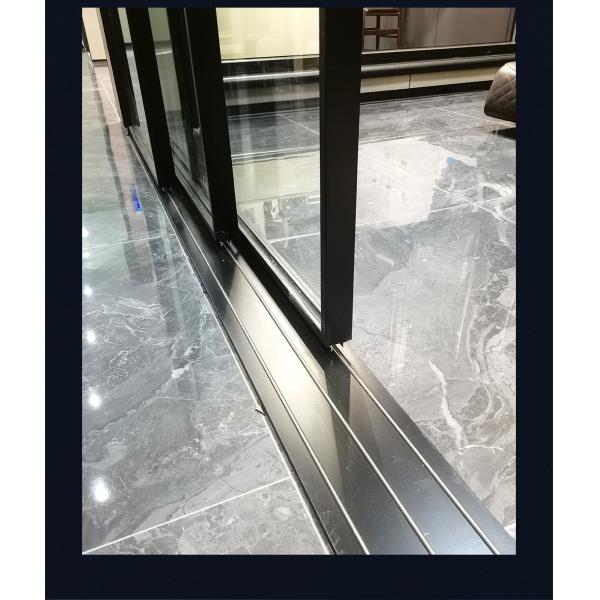 Waterproof SKATE large scale aluminium sliding door with wide frame and double glazed
