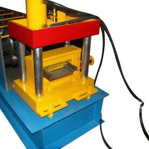 China Yellow Steel Door Frame Making Machine Cr12 Hydraulic Cutting on sale