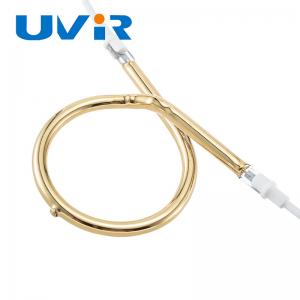 China UVIR Cross quartz heat lamp , 100-7600W Infrared Heater Tube For Oven Heating on sale