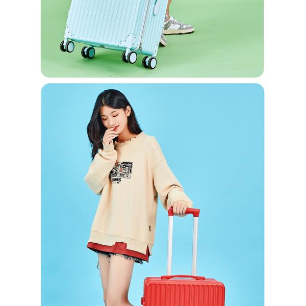 888 Luggage New Model Luggage Case Durable College Student Trolley Suitcase Multi-Directional Wheels Travel Case Carry-On with Combination Lock hard