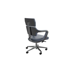 Cheap Mold Foam Ergonomic Office Chair With Middle Aluminium Back wholesale