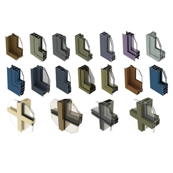 Window Wall Extrusion Aluminum Profile Casement Aluminium Door Profile