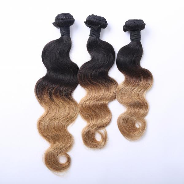 Doulde Drawn Blonde Hair Color Silky Straight Brazilian Hair Extension