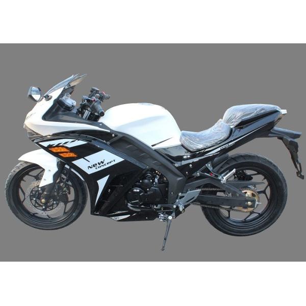 Gas Fuel Cool Cross Sport Motorcycles CGB 150cc Air Cooled Engine White Plastic Body