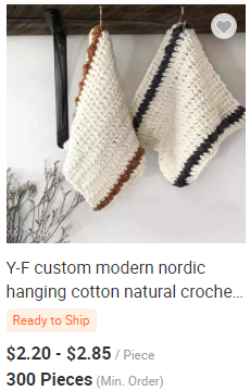 Y-F Hand Crocheted Washable Kitchen Towels Dish Cloths Eco Friendly Washable Wash Cloths