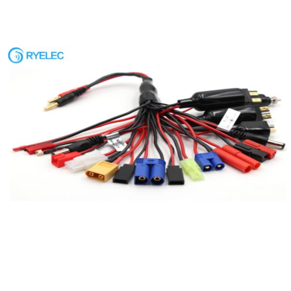Battery Charging Cable Custom Wire Harness 4.0mm Banana To XT90 Male Female Plug
