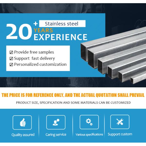 15x30 10x20mm Stainless Steel Pipe 304 316 201 202 Welded Flat Rectangular Tubes