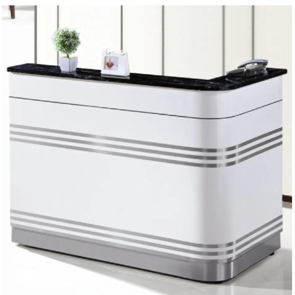 Cheap Minimalist Style Modern Extendable Furniture Office Reception Desk Counter Table Reception Desk For Sale