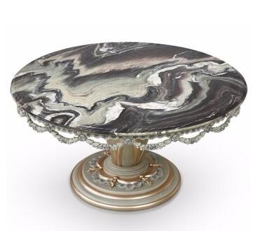 Italian Style Classic Carved Wood Marble Coffee Center Table Living Room Furniture For Sale