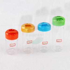 Panton Color 380ml Pepper Plastic Jar With Shaker Pressing Cap OEM ODM