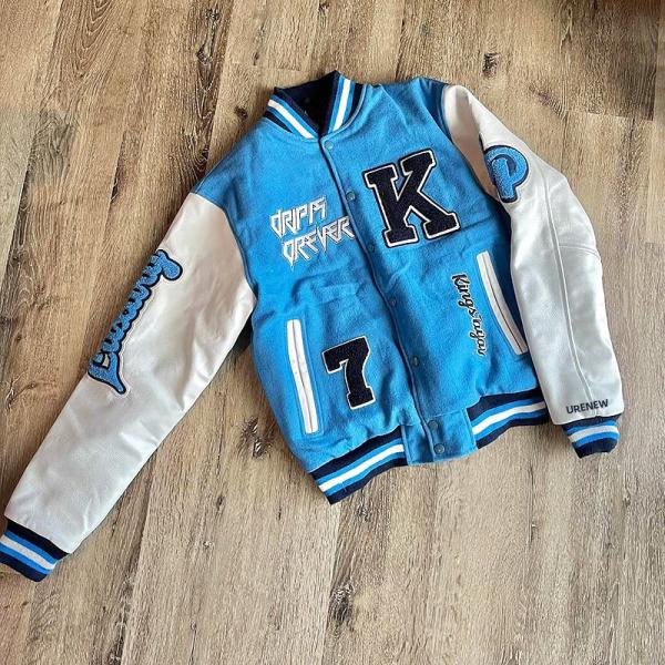 Leather Sleeves Letterman Jacket Streetwear College Varsity Jackets OEM Designs