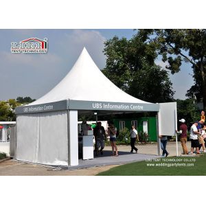Transparent Event Pagoda Gazebo Tent , Aluminum Frame Removable Equipment