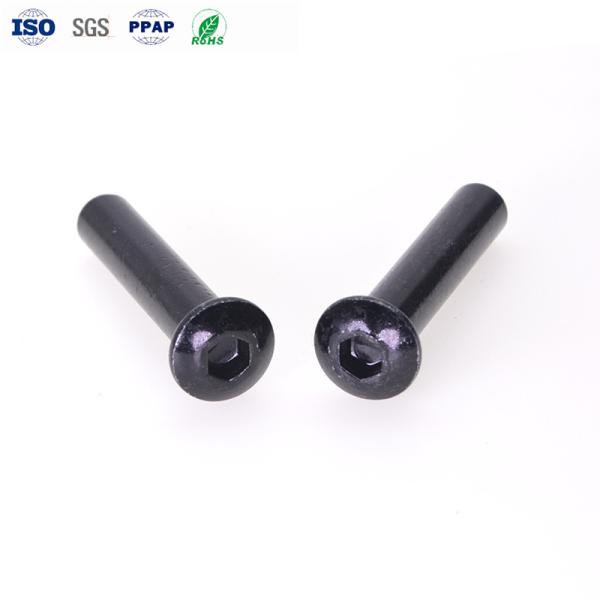 Carbon Steel Pan Head Hex Bolt M3-M18 Black Zinc 4.8 Grade