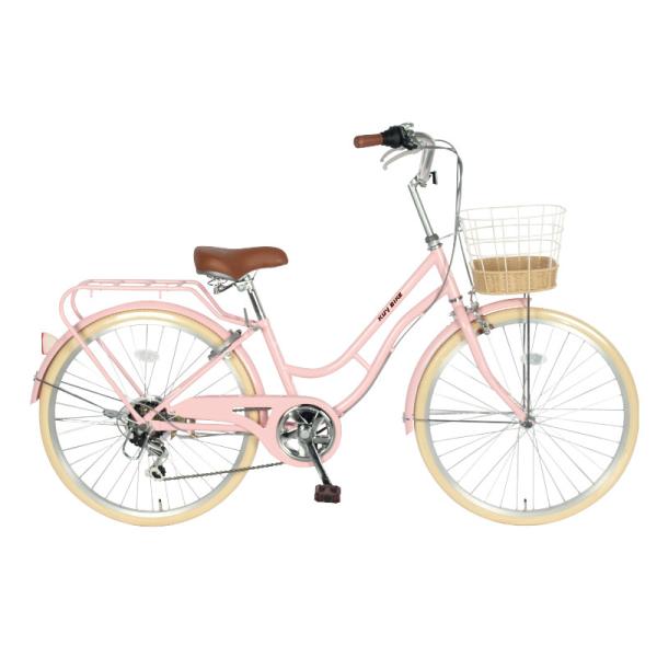Aluminium Alloy Women'S 26 Inch Cruiser Bike Pink City Bike 1 Speed