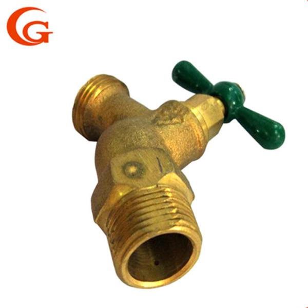Garden 1/2'' 3/4" Brass Water Faucet With One Word Handle