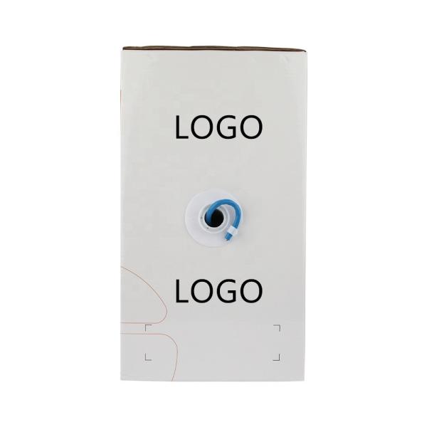 Pure Copper 24awg 2pr 4pr Cat 6 Lan Cable 305m 1000ft 0.56 Utp Pass Test