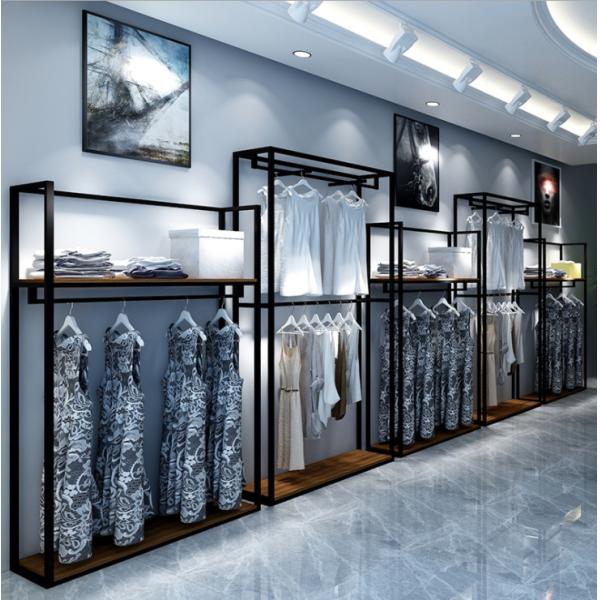 Simple Clothes Shop Display Showcase MQ-027 Strong Structure Easy Install