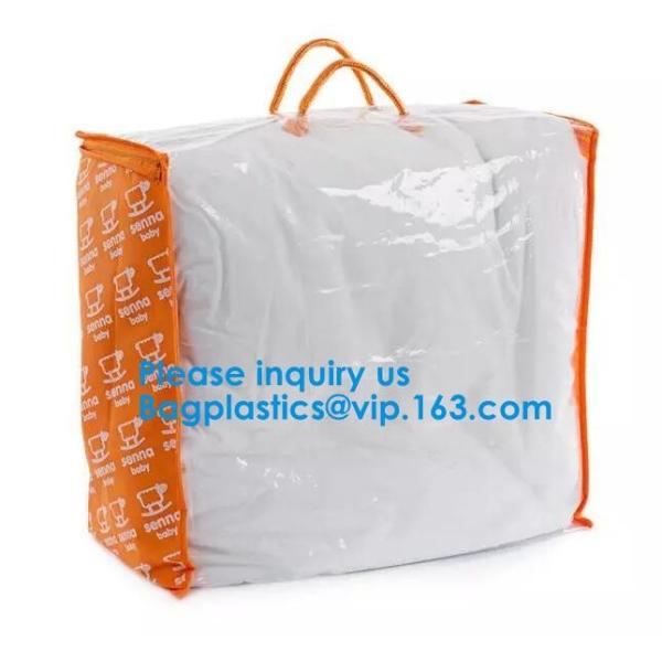 Oem Rope Handle Pvc Quilt Bag With Factory Prices, Handle Elegant Edging Purple Woven Zipper Bag With Handle Quilt