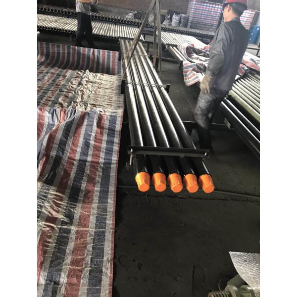 Friction welded Oil and Gas Well DTH Drilling Tools Threaded Steel Rod Pipe With Wrench Flat Length 1000mm - 3000mm
