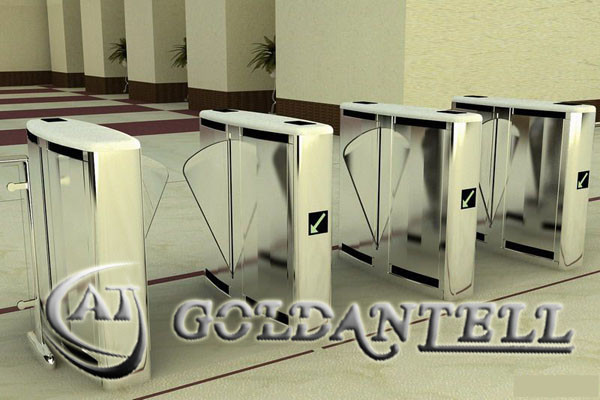 Double Motor Full Automatic Retractable Airport Turnstile barrier Gate Mechanism