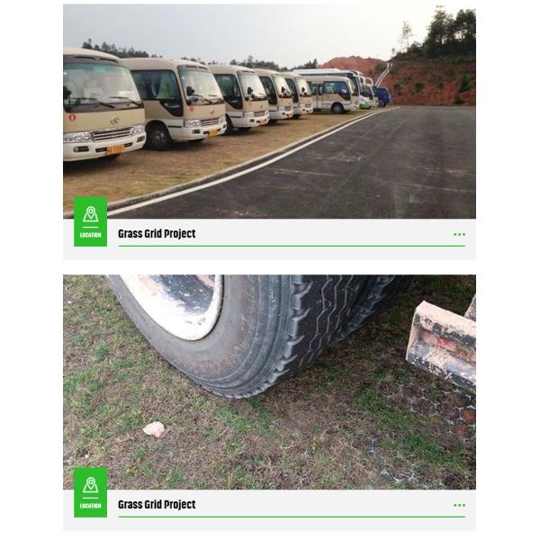 Protect Turf with 480x520mm Ground Stabilising Permeable Pavers and Plastic Car Paver