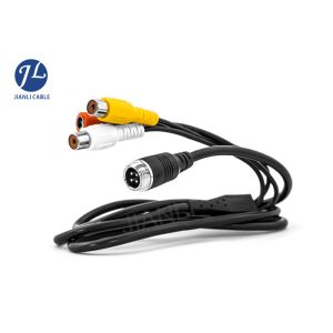 Watertight BNC Rear View Camera Cable With PVC Insulation