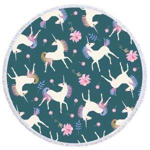 Eco Friendly Sublimated Beach Towels Exquisite Sewing Long Durability Washable