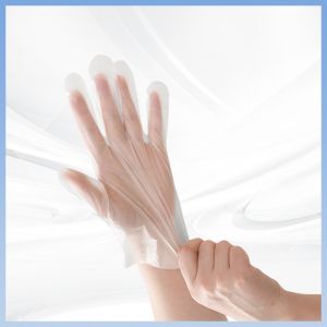 Antistatic Waterproof Disposable CPE Gloves Secure Safe Handling