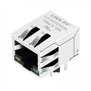 China X multiple XRJG-01K-1-E13-211 Compatible LINK-PP LPJ4026AANL 10/100 Base-T Tab Down Yellow/Green Led One Port Shielded Network RJ-45 Connector on sale