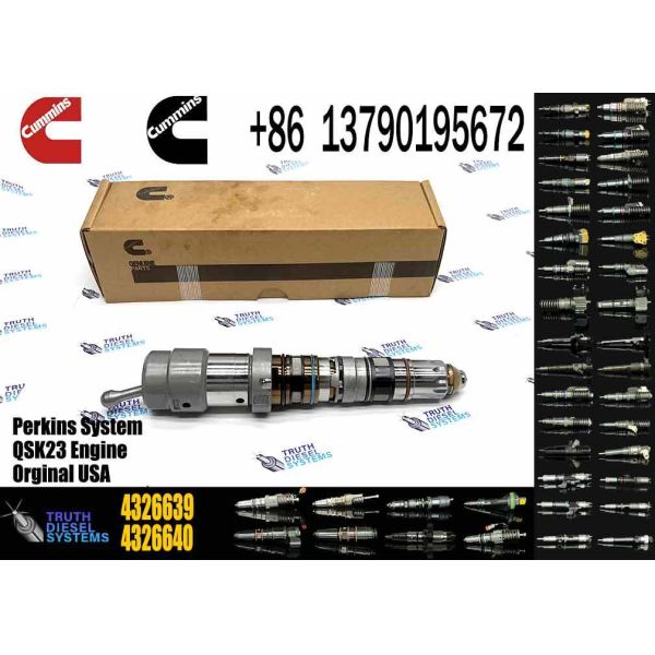 Mining Construction Machinery Marine Heavy Equipment Truck Diesel Engine Parts QSK78 Fuel Injector 4326639