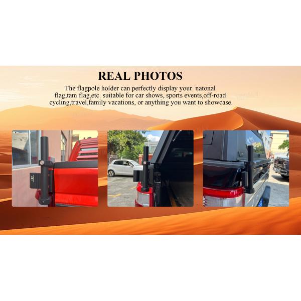 Viknav for Ford F150 2017-2020 2022 Pickup Truck Bed Flag Pole Holder Rack Aluminium Alloy