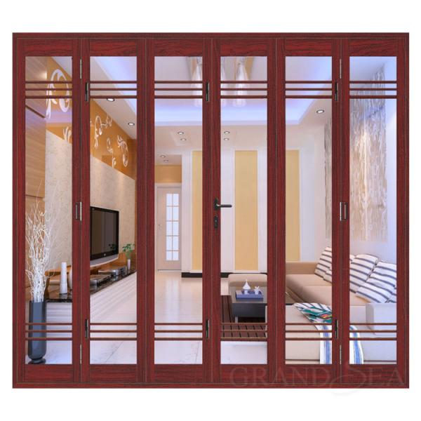 Grandsea Hot Sale Aluminum Sectional Design Glass Folding Doors for Houses
