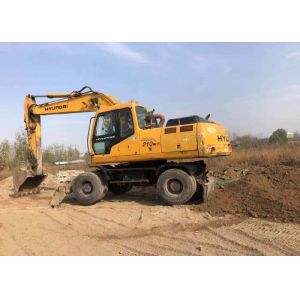 Cheap Weight 21800kg Used Wheel Excavator Hyundai 210 Construction Machine wholesale