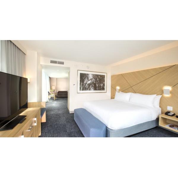 Melamine plywood hotel Guest room furniture liquidators Guest rooms Wall panels with Wood Headboards and Long Desk Table