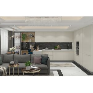 Cheap Prefabricated Walnut Kitchen Cabinets Wooden Furniture Cupboard Joinery wholesale