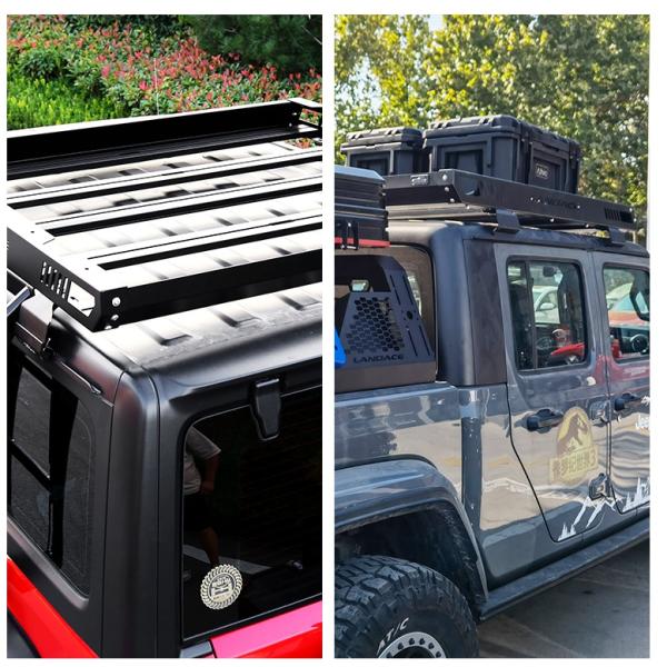 Black 1455*1425*113mm Roof Rack Cargo Top Luggage Holder Carrier for Sports Equipment